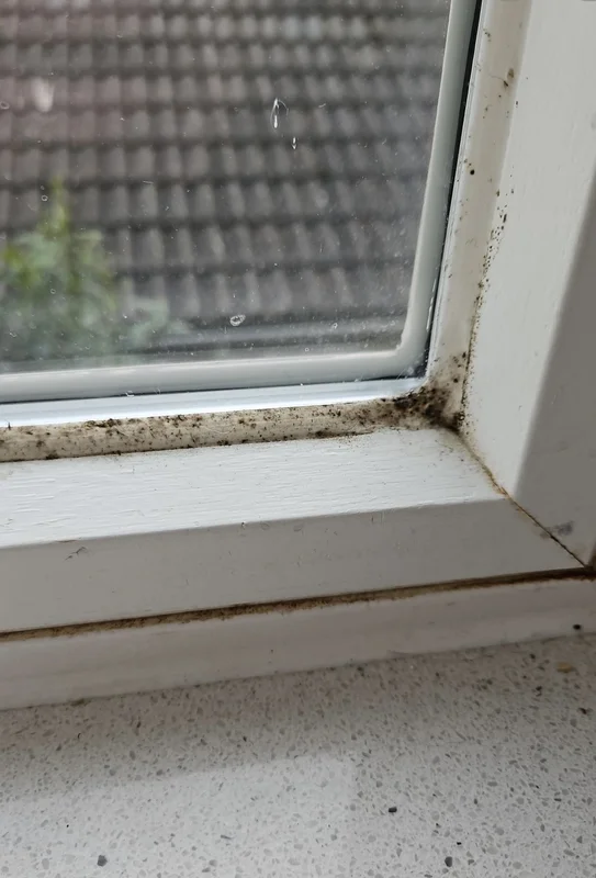 Beschädigte Fensterfuge vor der Erneuerung in der Ostschweiz